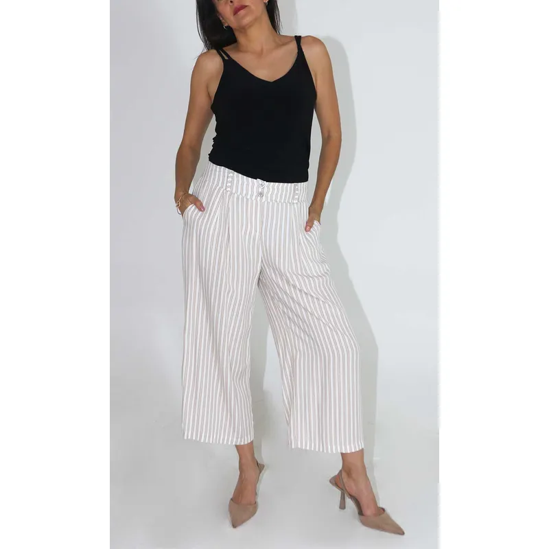L Y H - Capri Para Mujer Café Marca L&H