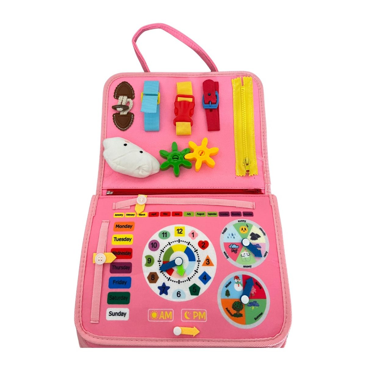 GENERICO - MALETÍN  SENSORIAL ROSADO  PARA NIÑOS