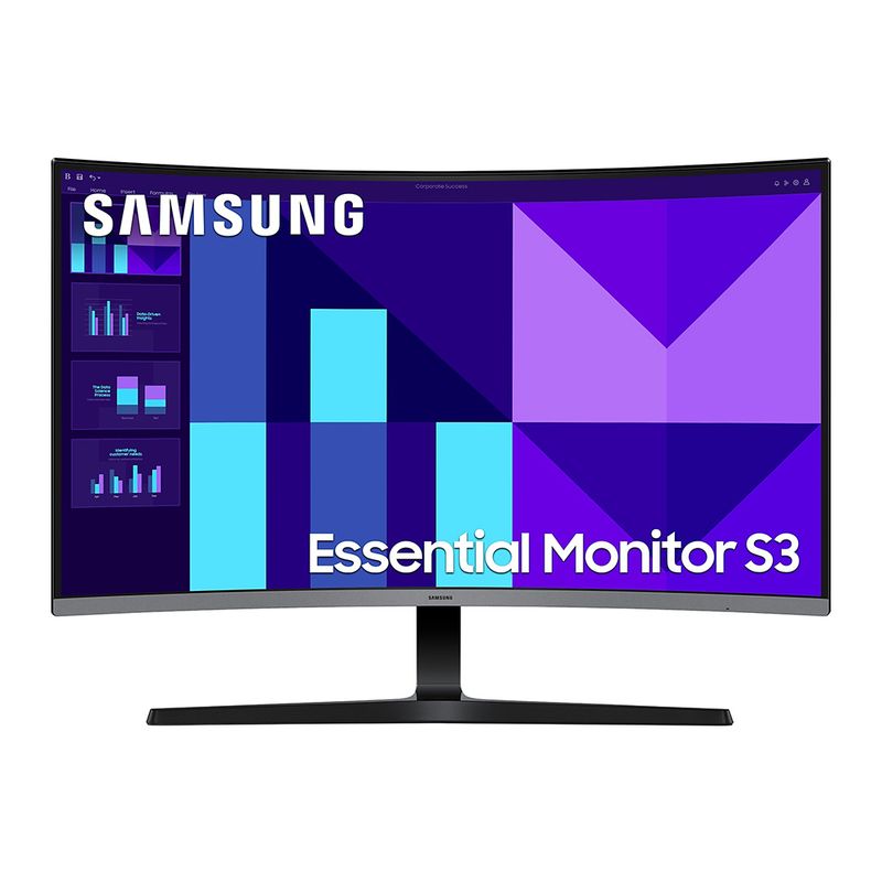 SAMSUNG - Monitor Samsung 32 Pulgadas Curvo FHD VA 100 Hz 4ms LS32D390 – HDMI
