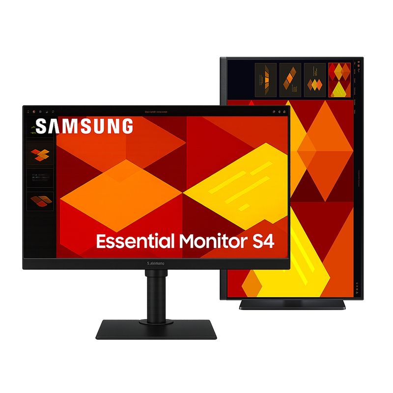 SAMSUNG - Monitor Samsung 24 Pulgadas Ergonómico FHD IPS 100 Hz 5ms LS24D402