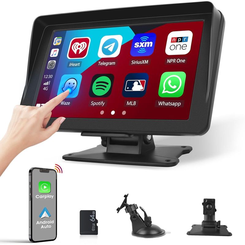 GENERICO - Pantalla Carplay  Hikity Carro Inalámbrica Bluetooth