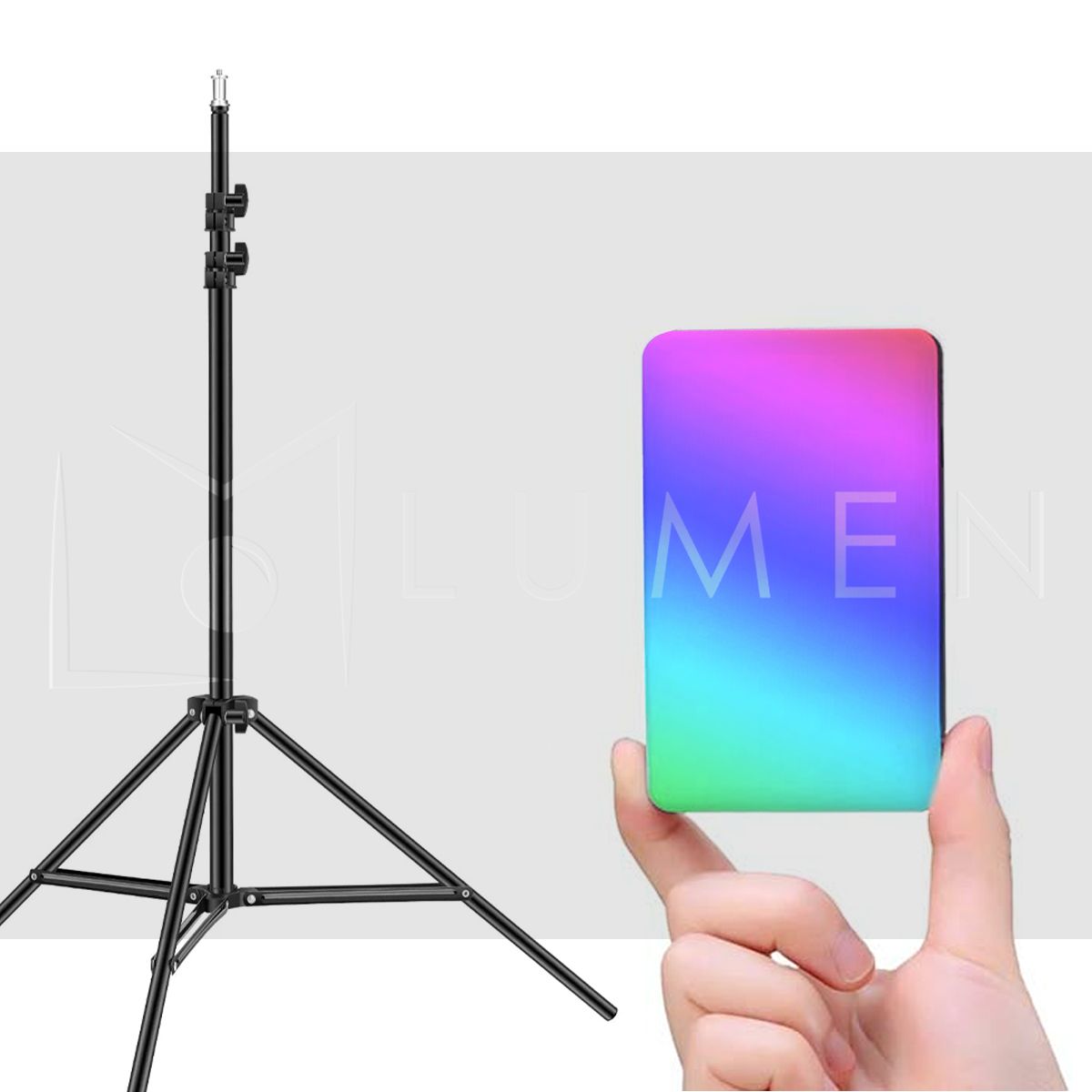 ULANZI - Combo Trípode Y Luz Led Rgb Panel Vl120 Ulanzi Multicolor