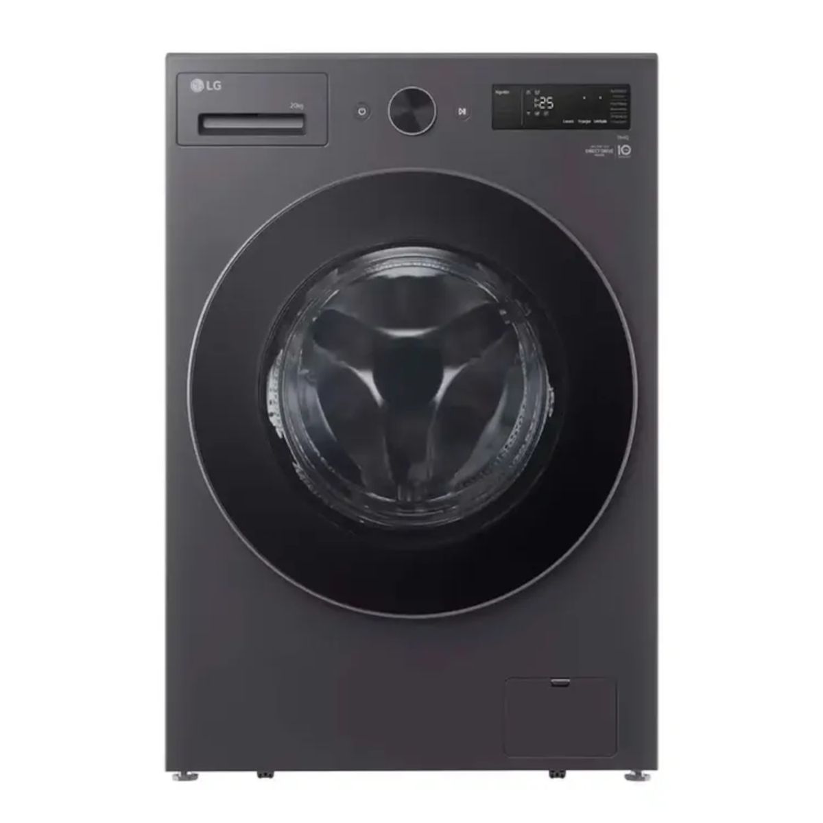 LG - Lavadora LG Carga Frontal 20 Kilos WO20EGNTS Gris