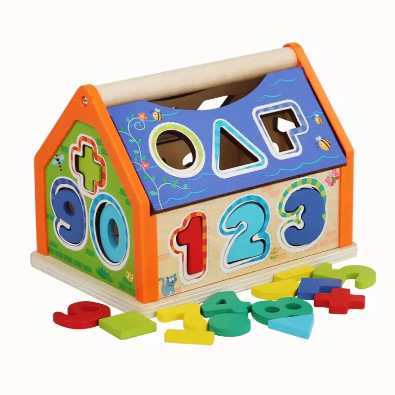 GENERICO - Casa Juego De Números Encajable De Madera Nuevo