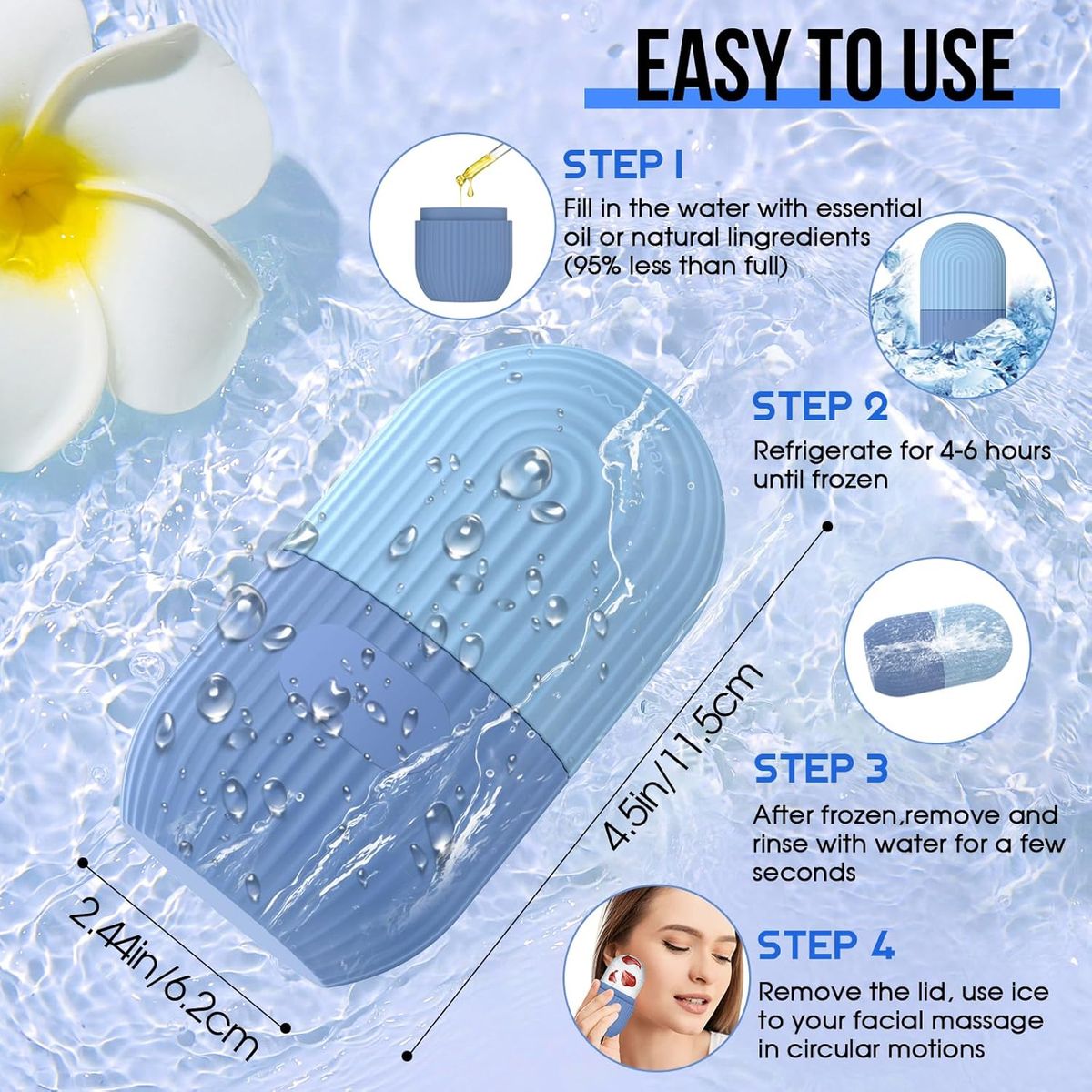 GENERICO - Molde de silicona para hielo facial