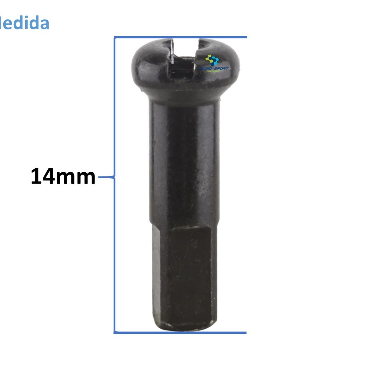 GENERICO - Niples Rines Bicicleta Cabezas Radios 14mm X 72unds