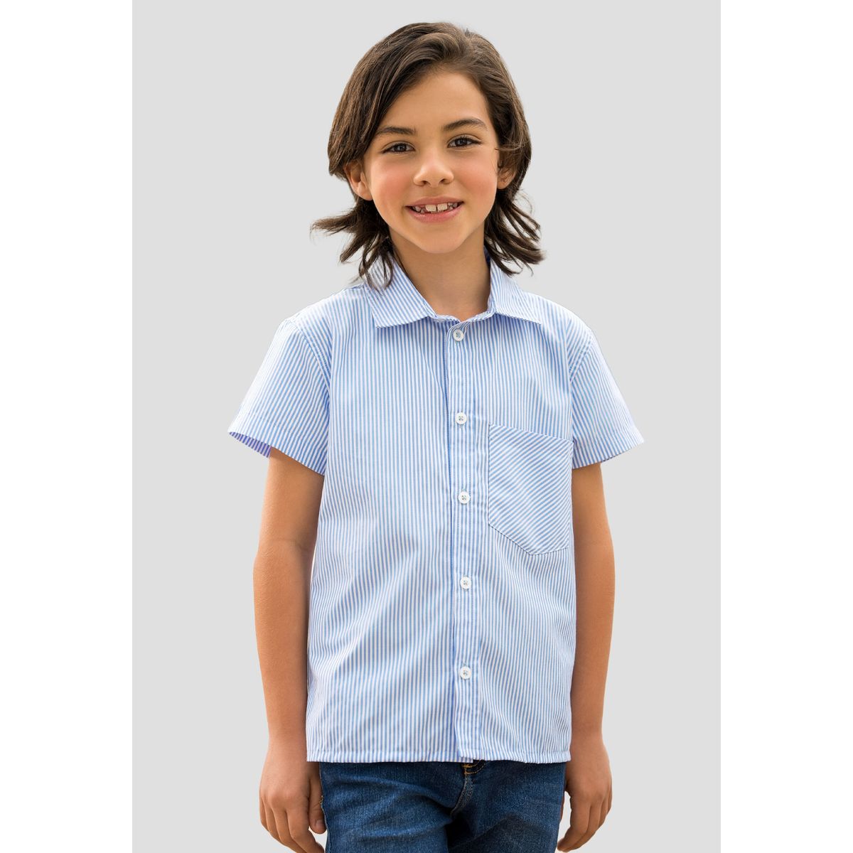 MARKETING PERSONAL - Camisa Infantil Niños Azul Baby Mp 110869