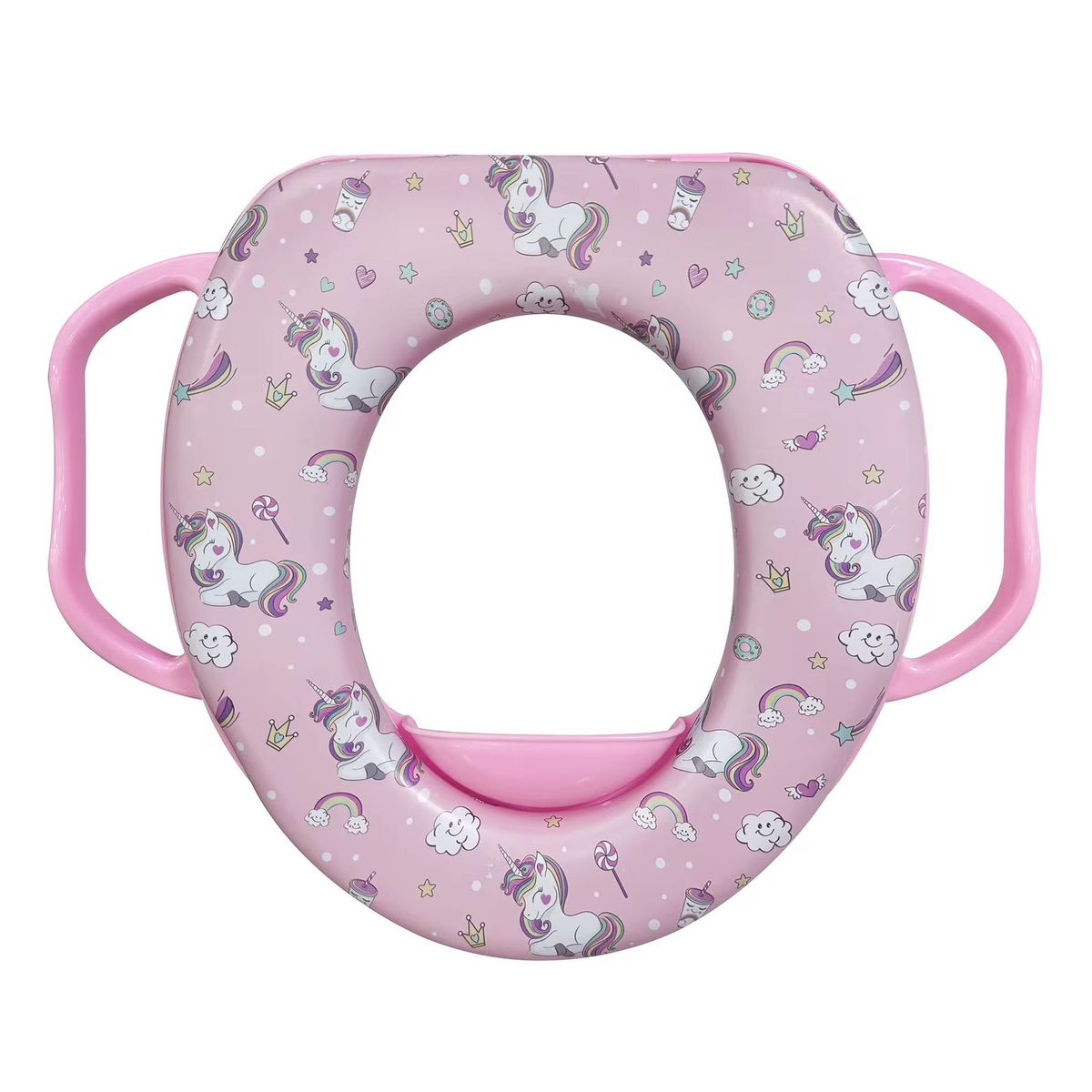 LANZURY IMPORTACIONES - Reductor Para El Baño Acolchado Para Niñas Con Manijas