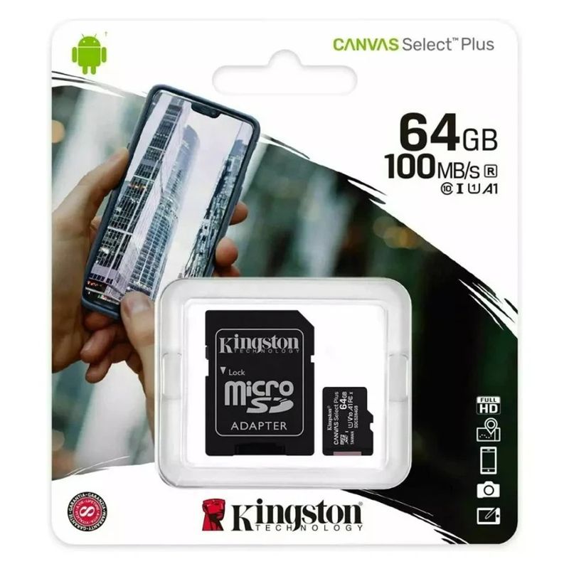KINGSTON - Memoria Micro SD Kingston De 100MB/s SDCS2 B2B 64 GB