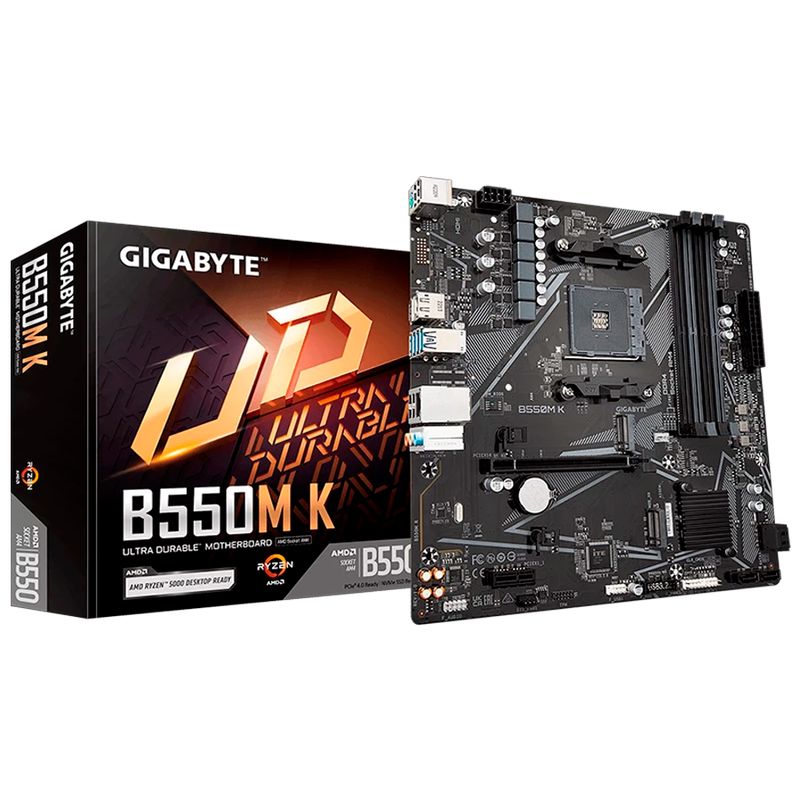 GIGABYTE - Board M-atx Gigabyte B550m-k socket Am4 Ddr4