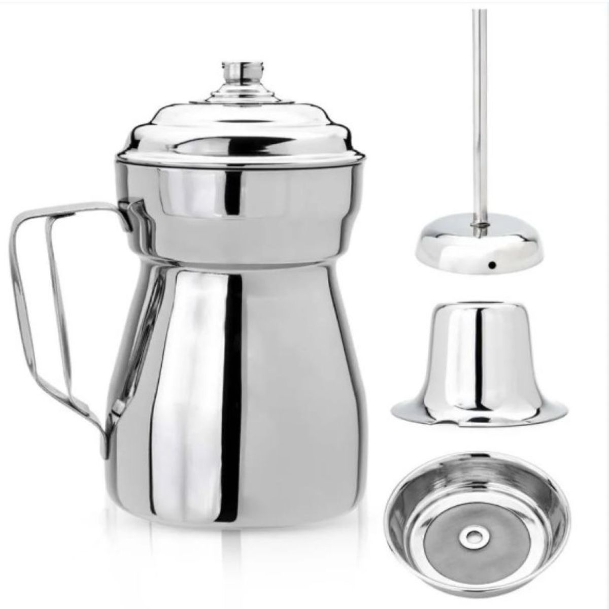 SWISSHOME - Olleta Chocolatera 1 Litro Acero Quirúrgico Accesorios