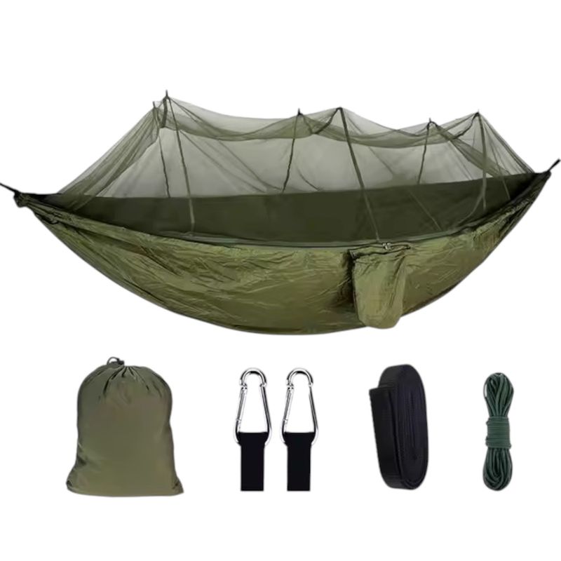 GENERICO - Hamaca Tipo Camping Con Mosquitero Antiinsectos Portatil