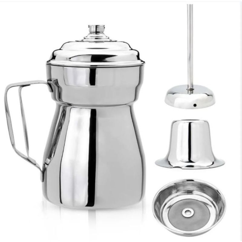 SWISSHOME - Olleta Chocolatera 1.5 Litros Acero Quirúrgico Accesorios