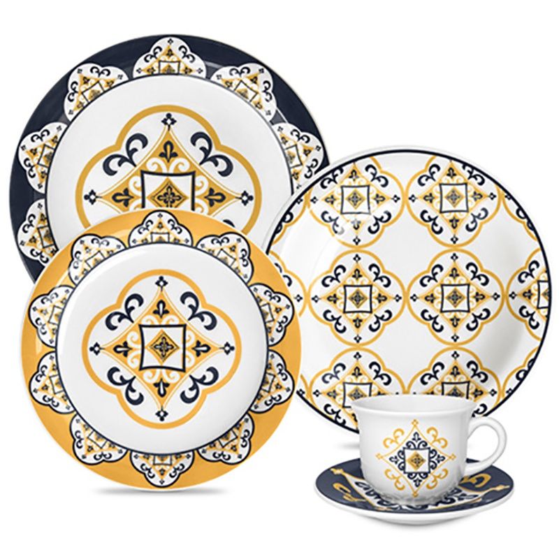 OXFORD - VAJILLA CERAMICA 20 PZAS 4 PTOS SAO LUIS