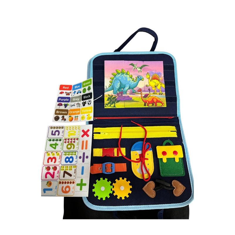 GENERICO - MALETÍN SENSORIAL AZUL  PARA NIÑOS