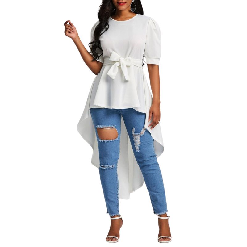 NEGRELI - BLUSA COLA DE PATO CON LAZO NEGRELI