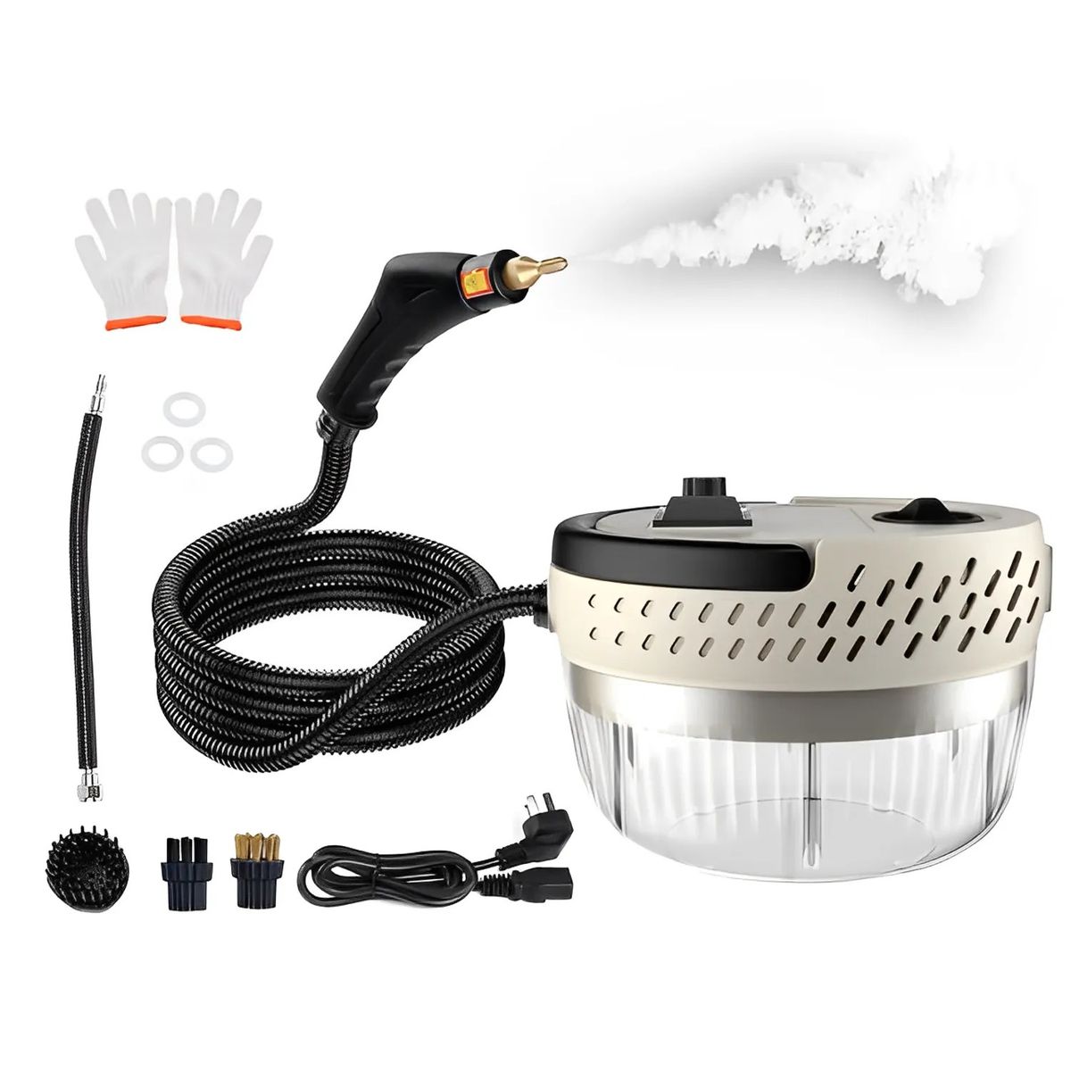 AMERICAN GENERICS - Limpiador A Vapor Eléctrico De Alta Presión Universal Portatil