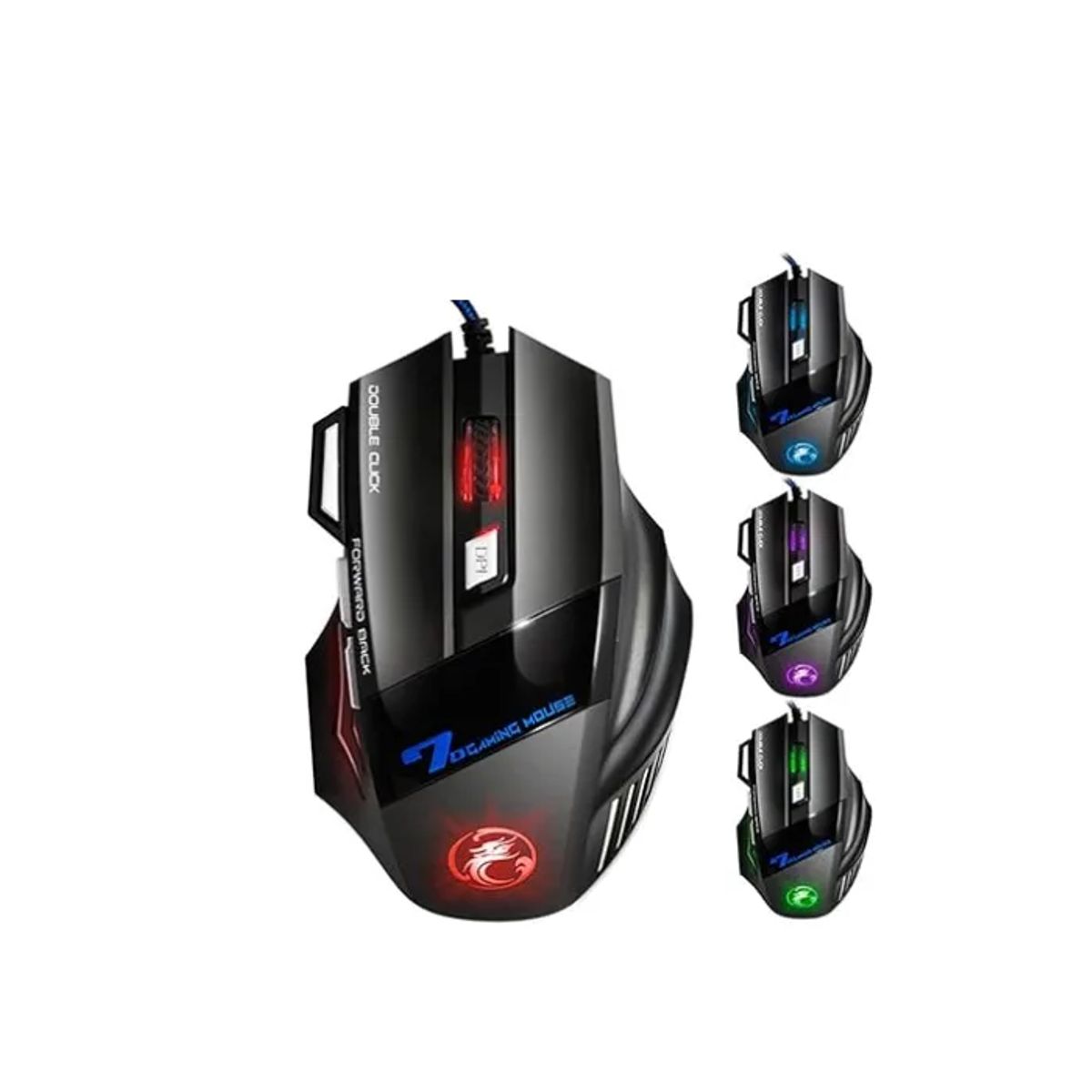 GENERICO - Mouse  Gamer 509 RGB Botones Iluminación LED Alta Precisión