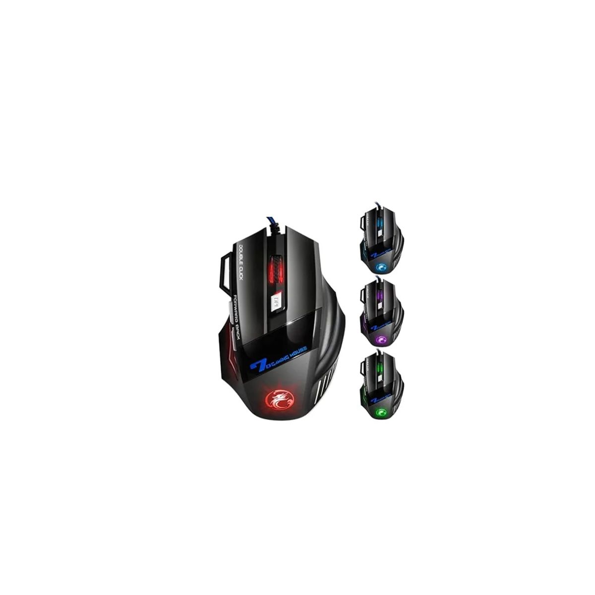 GENERICO - Mouse  Gamer 509 RGB Botones Iluminación LED Alta Precisión
