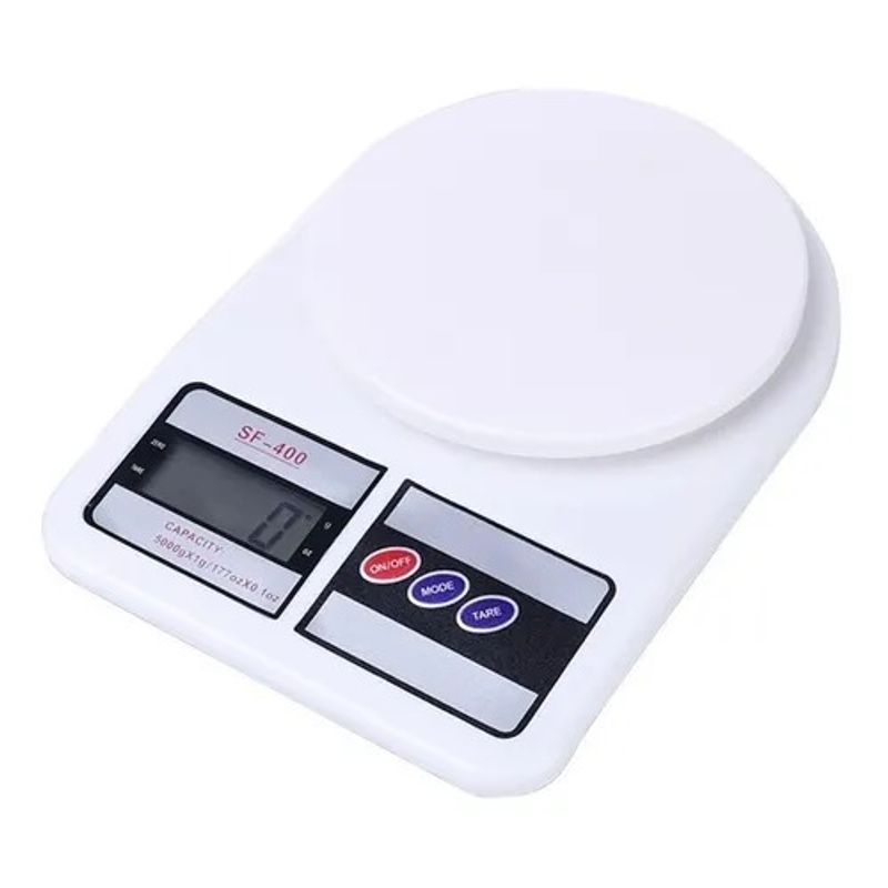 GENERICO - Balanza Gramera de cocina digital SQ Cozinha pesa hasta 10kg blanca