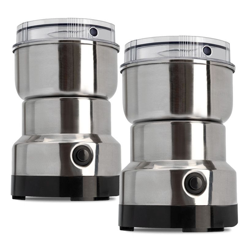 CHEF MASTER - Set x2 Molinillo Eléctrico para Café Especias Semillas 150W