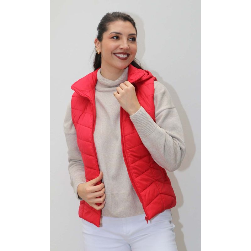 L Y H - Chaleco Para Mujer Rojo Marca L&H
