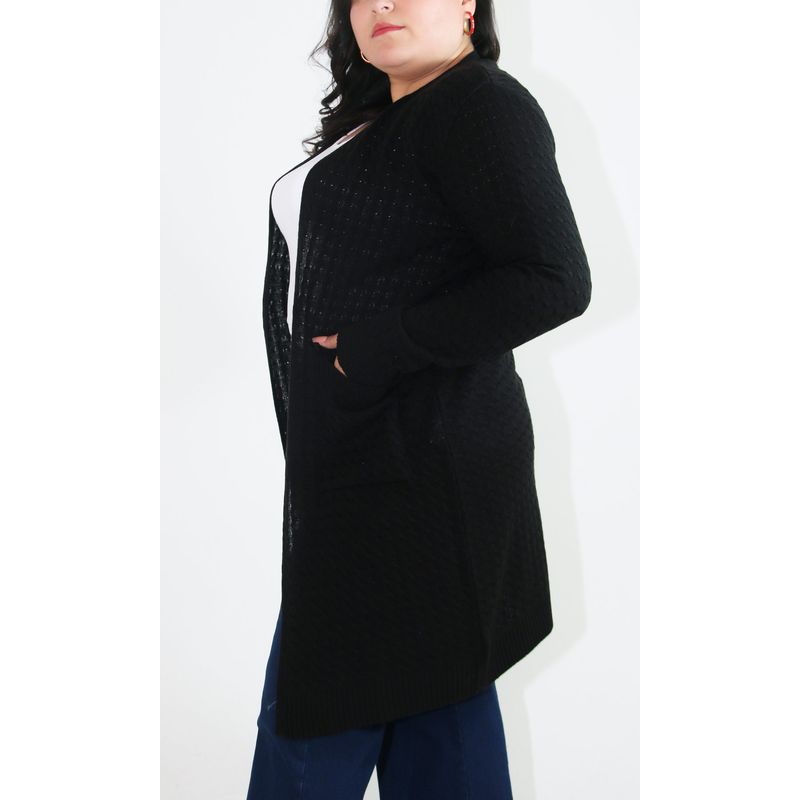 L Y H - Chilango Para Mujer Manga Larga Negro Marca L&H