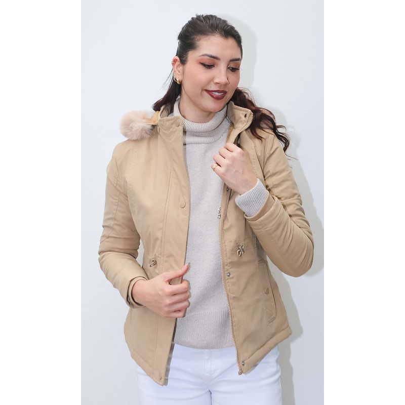 L Y H - Chaqueta Para Mujer Khaki Oscuro Marca L&H