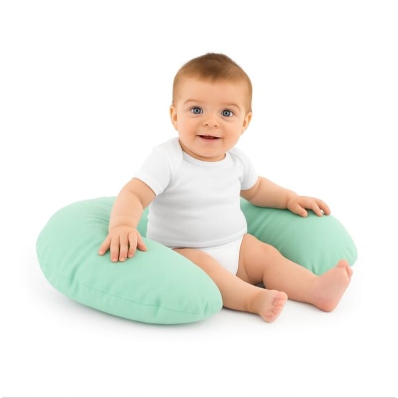 GENERICO - Cojin Estabilizador de Lactancia  Multiusos Dona Tela Peluche Menta