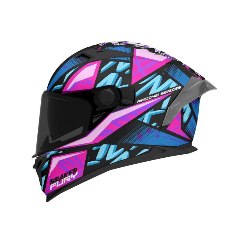 MT HELMETS - CASCO MT HELMETS BRAKER SV FURY B8 BRILLO TALLA XL