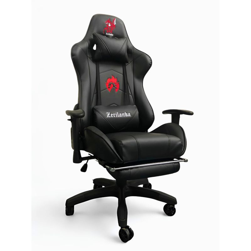 JYM - Silla Gamer Profesional Premium Cuero PU 170º Reclinable - Negra