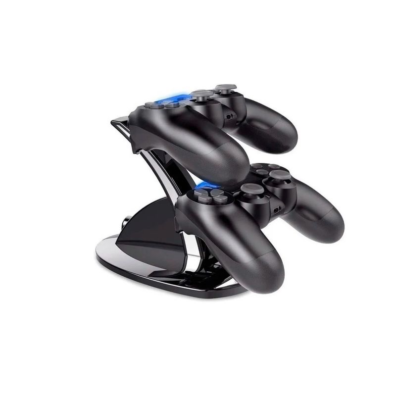 GENERICO - Base Cargador Dual vertical Control Ps4 Dualshock Soporte De Carga x2