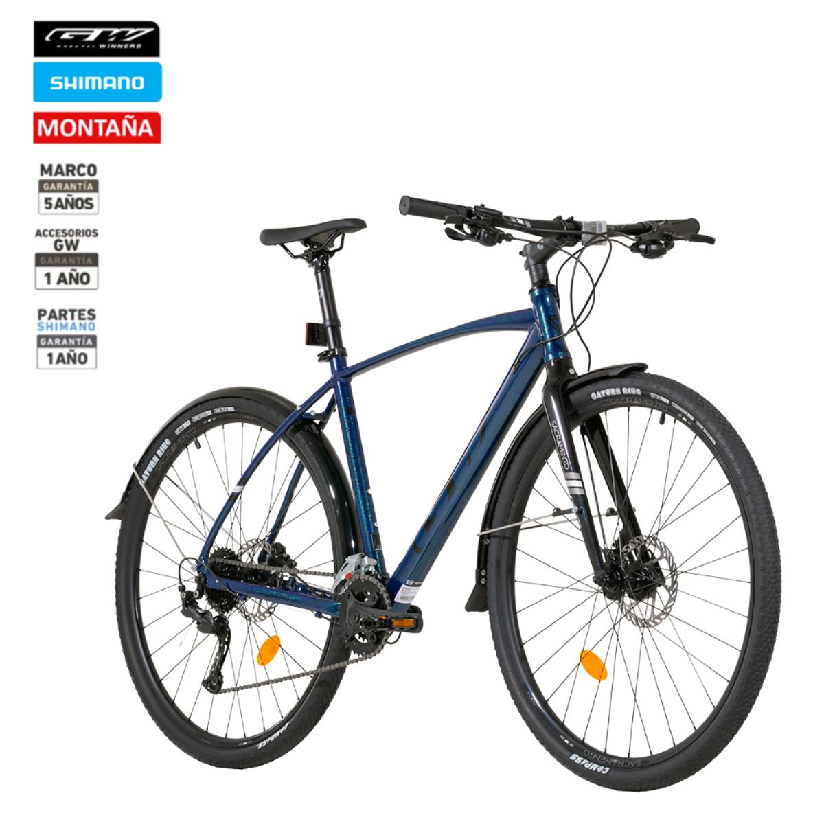 GW - BICICLETA GW SACRAMENTO RIN700"  2x9 VEL. Talla M