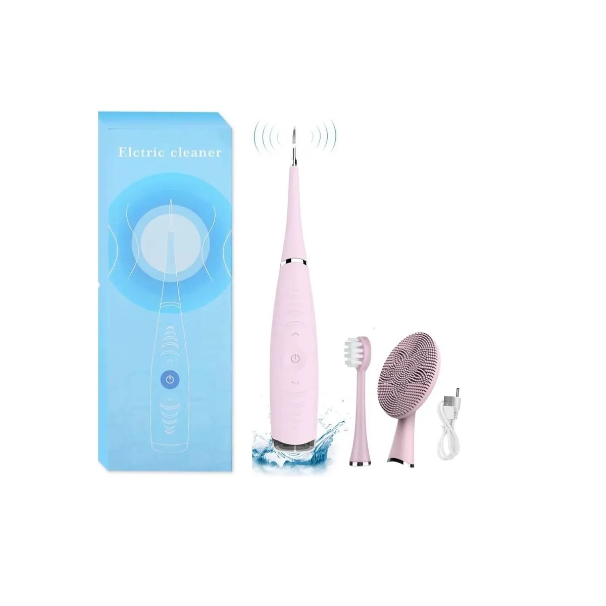 GENERICO - Cepillo Eléctrico Genérico Removedor De Sarro Rosa-azul