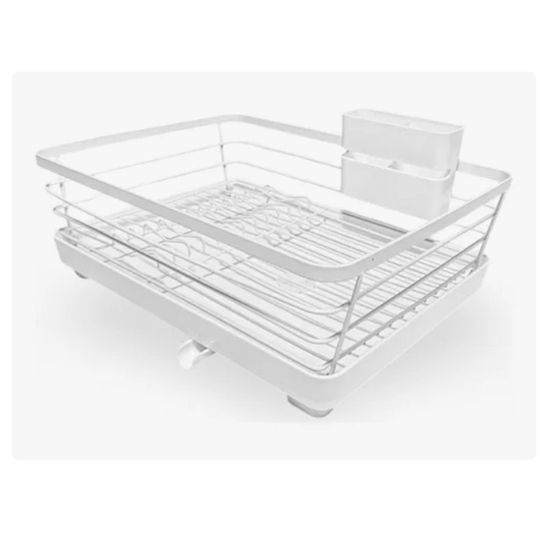 INNOVA - Platero Escurridor Organizador De Loza Con Desagüe Innovo Home