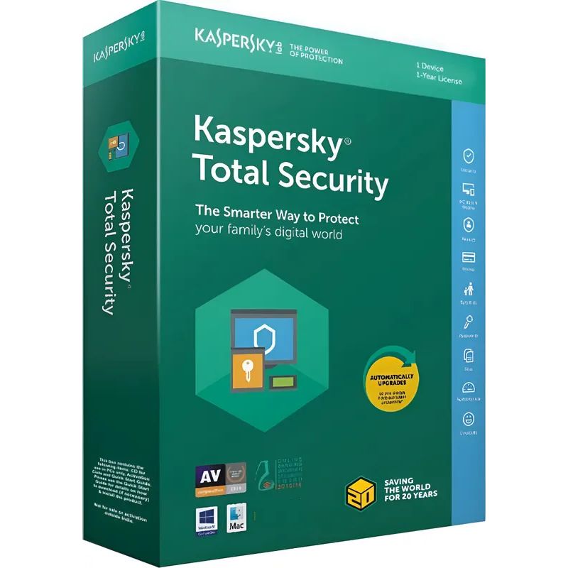 KASPERSKY - Kaspersky Total Security 2025 1 Año 1 Dispositivo