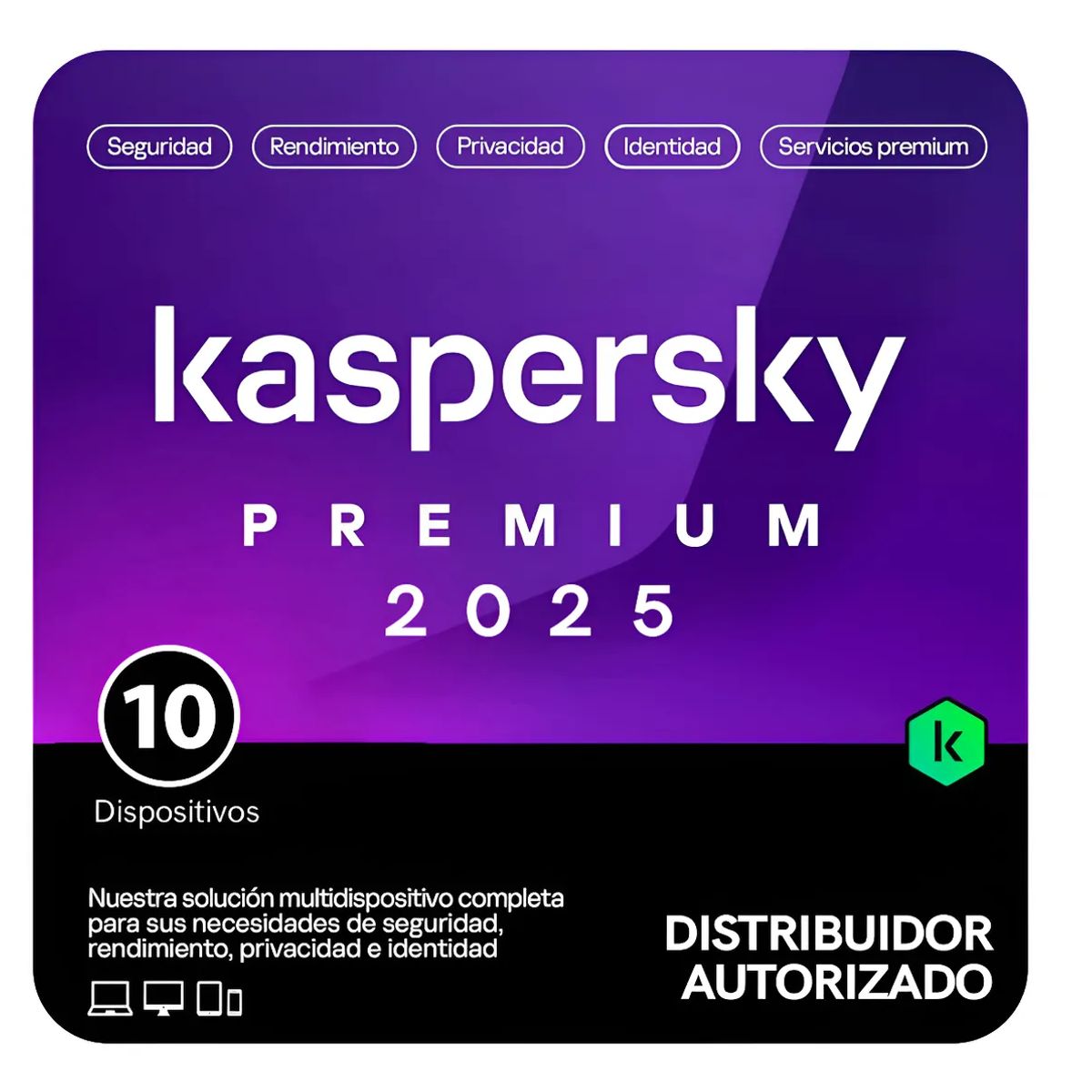 KASPERSKY - Antivirus Kaspersky Premium 10 Dispositivos 1 Año ESD