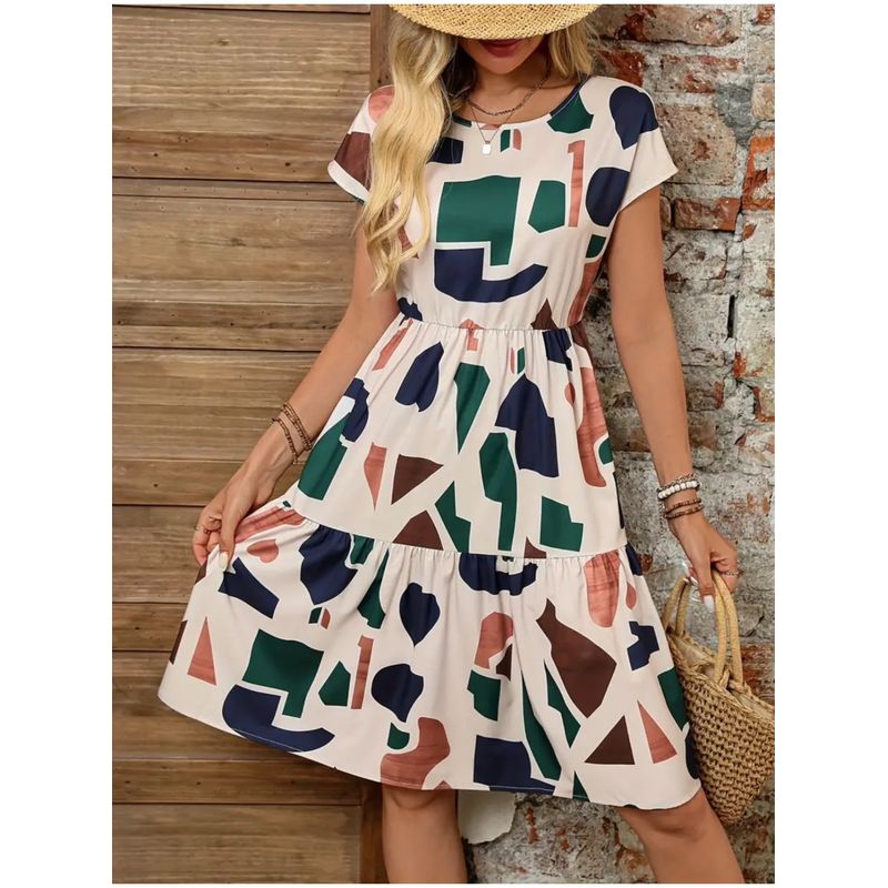 BABY BEE - Vestido Para Mujer Manga Corta