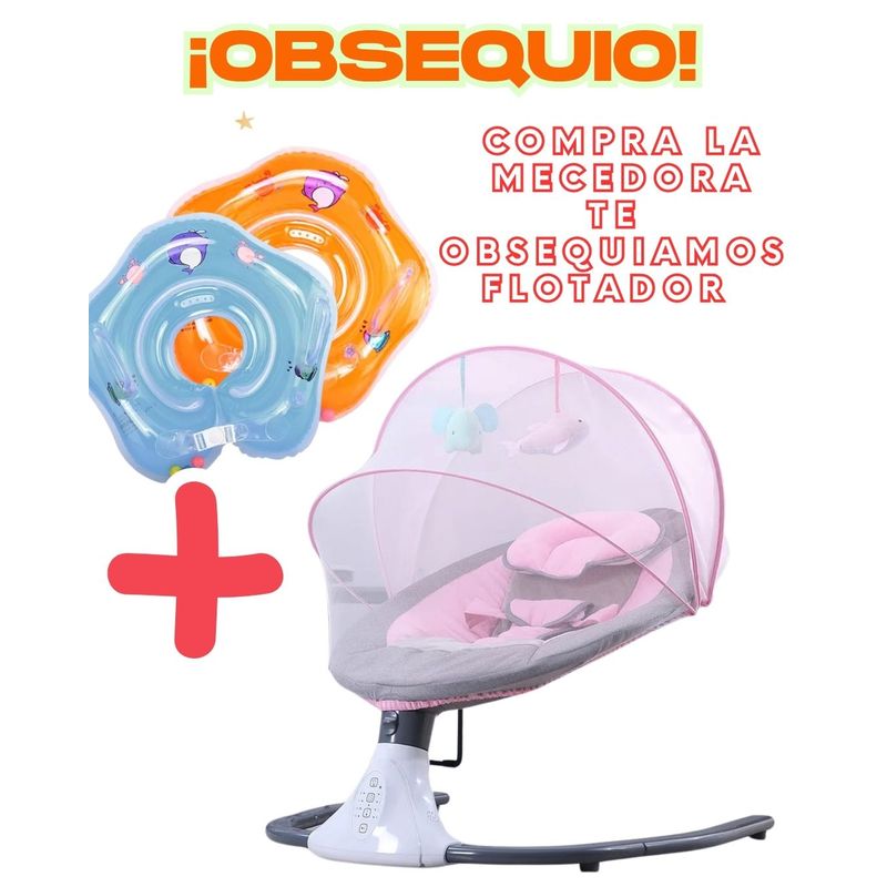 MUNDO BEBE - Silla Mecedora Eléctrica Bebé Movimiento Lateral  Bluetooth