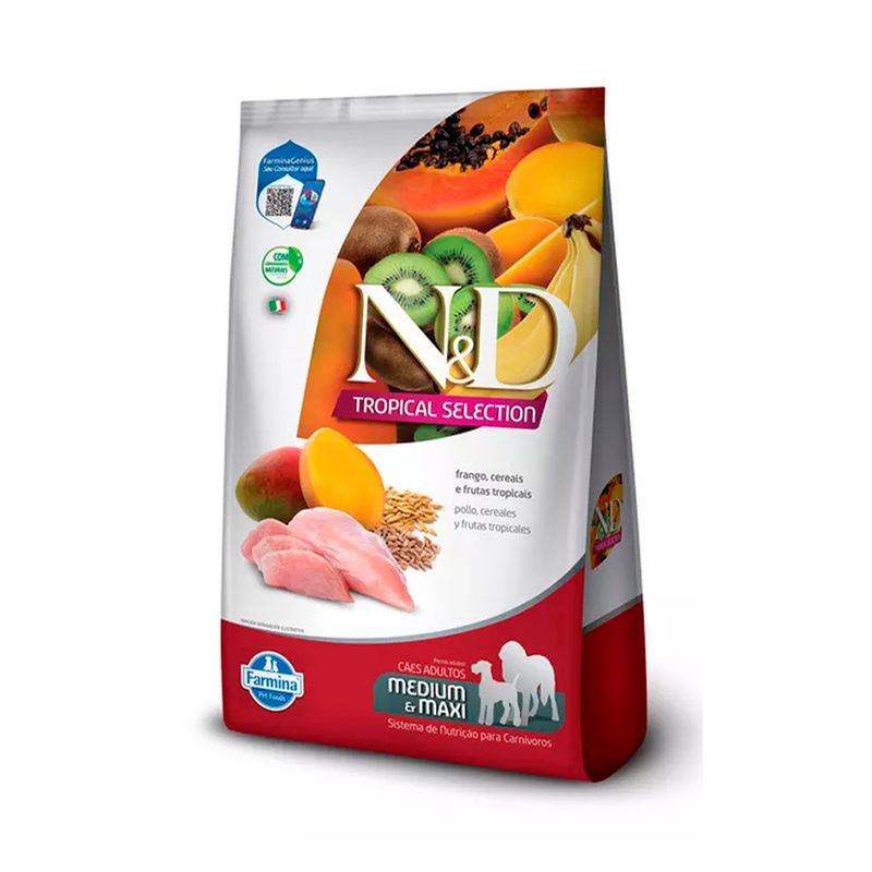 PET SPA - Alimento Para Perro Adulto MedianoGrande N&D Tropical Pollo 101KG