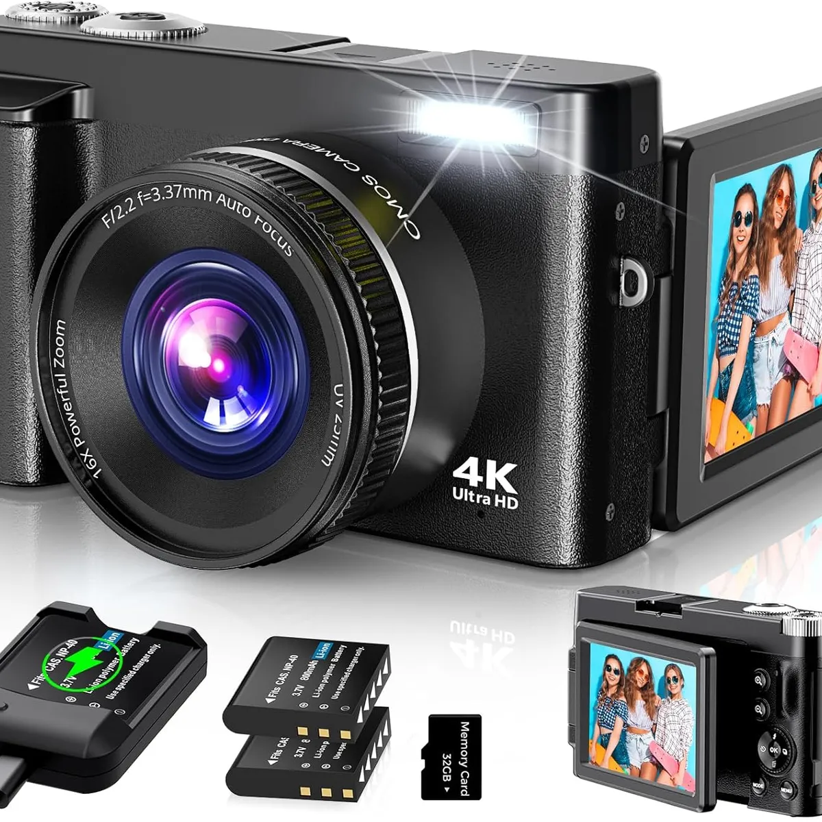 GENERICO - Cámara Digital 4k Para Enfoque Automático De Fotografía Co