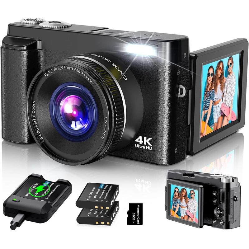 GENERICO - Cámara Digital 4k Para Enfoque Automático De Fotografía Co