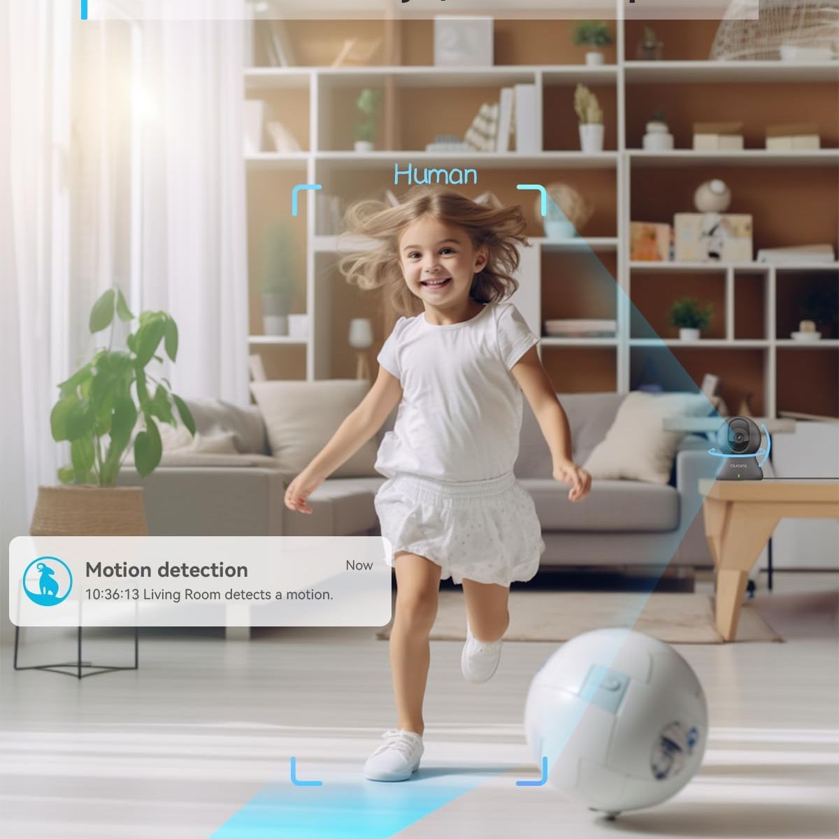 GENERICO - Cámara Seguridad Blurams 2k 360 Wifi Monitor Bebe