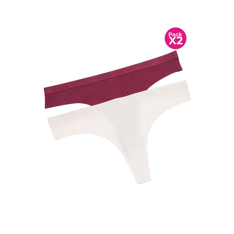 LILI PINK - Panty tipo brasilera paquete x2 en microfibra