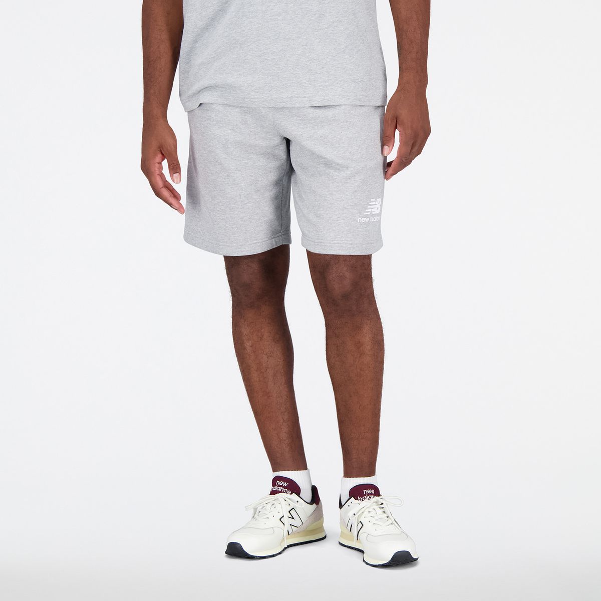 NEW BALANCE - Pantaloneta New Balance Original Essentials Gris Hombre