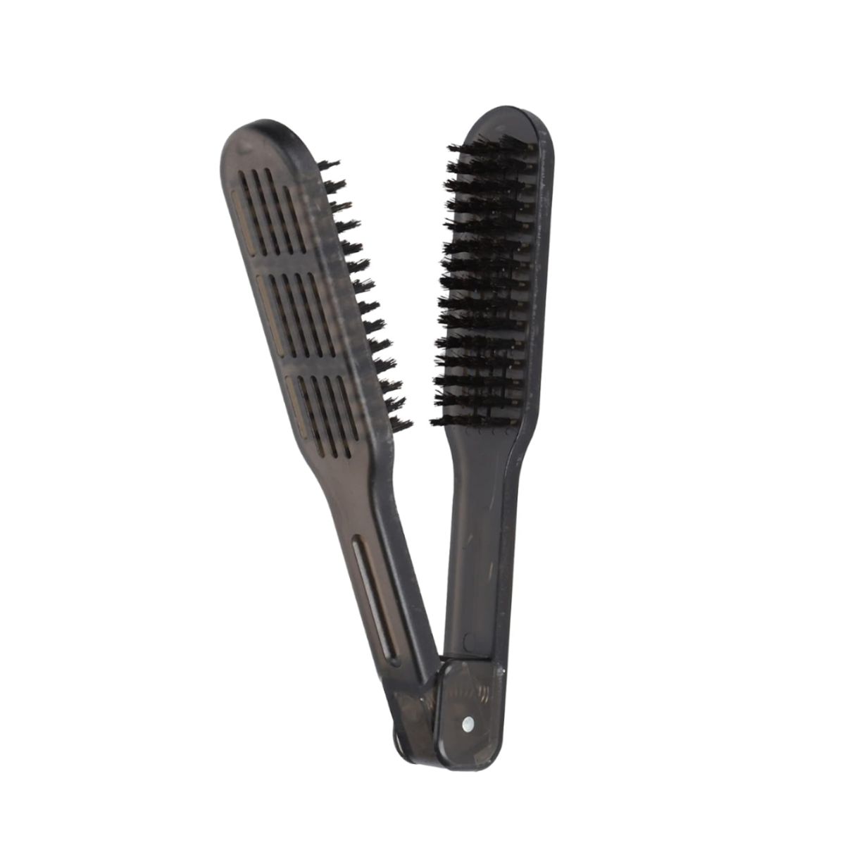 GENERICO - Cepillo Planchar Cabello Doble Cerda Secar Pelo Onda Peinado