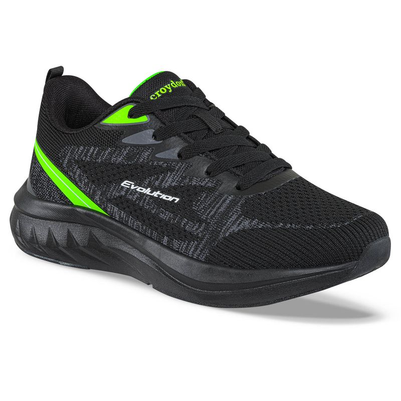 CROYDON - Tenis Running Grib Negro para Hombre Croydon