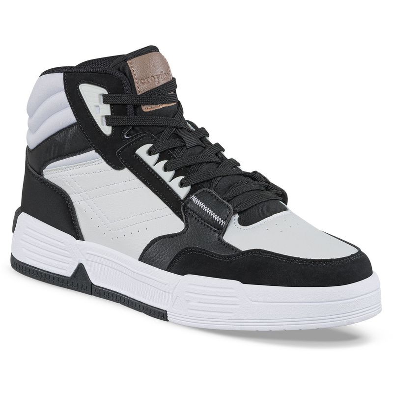 CROYDON - Tenis Urbanos Zidoy Blanco-Negro Croydon para Hombre