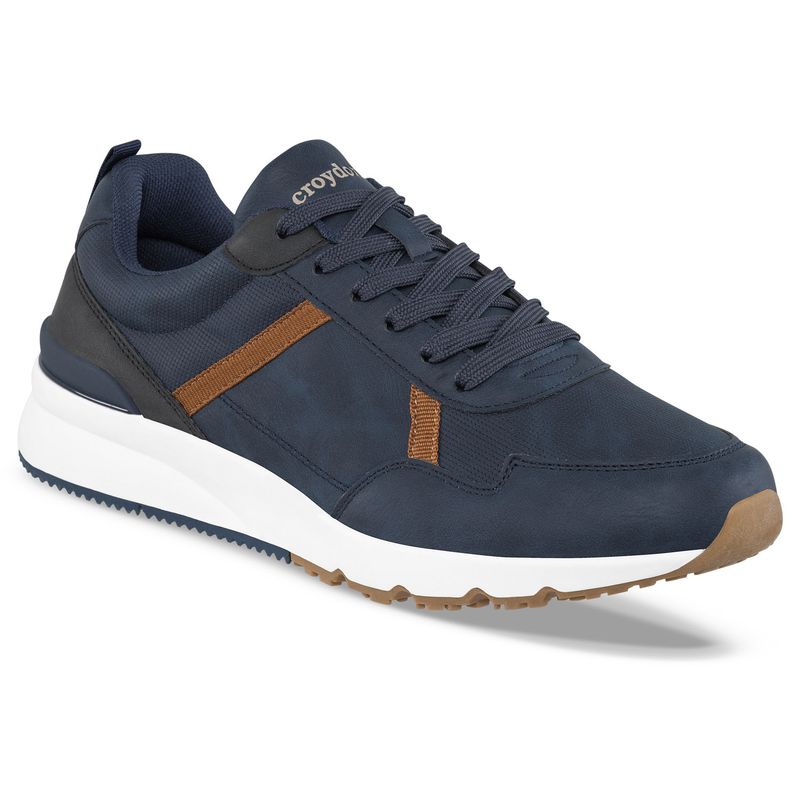CROYDON - Tenis Urbanos Qrix Azul Osc para Hombre Croydon
