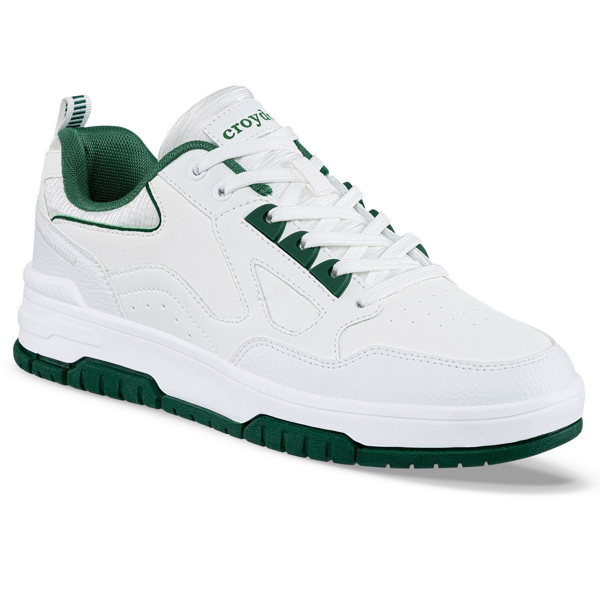CROYDON - Tenis Urbanos Hurx Blanco-Verde Croydon para Hombre